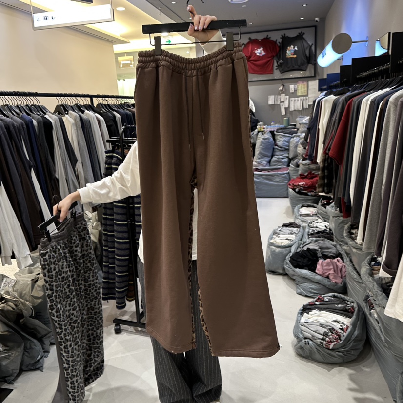 CREDITO韓國代購㊣女裝新品人氣推薦真品25秋冬時尚休閑褲加絨CREDITO休閑褲圖色2