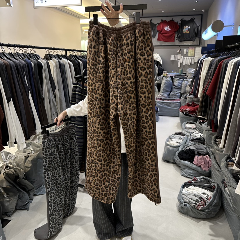 CREDITO韓國代購㊣女裝新品人氣推薦真品25秋冬時尚休閑褲加絨CREDITO休閑褲圖色4