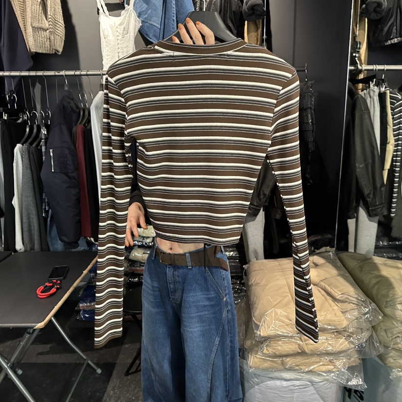 ELF-L東大門㊣代購女士新品職業25秋冬推薦休閑真品長袖T恤PROJECT ELF/ELF-L長袖T恤