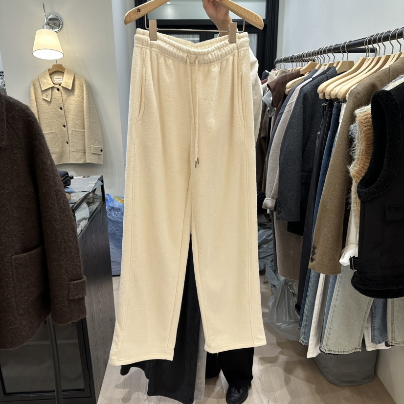 NOTTINGHAM東大門㊣直郵女裝新款人氣真品休閑褲毛圈布保暖NOTTINGHAM休閑褲