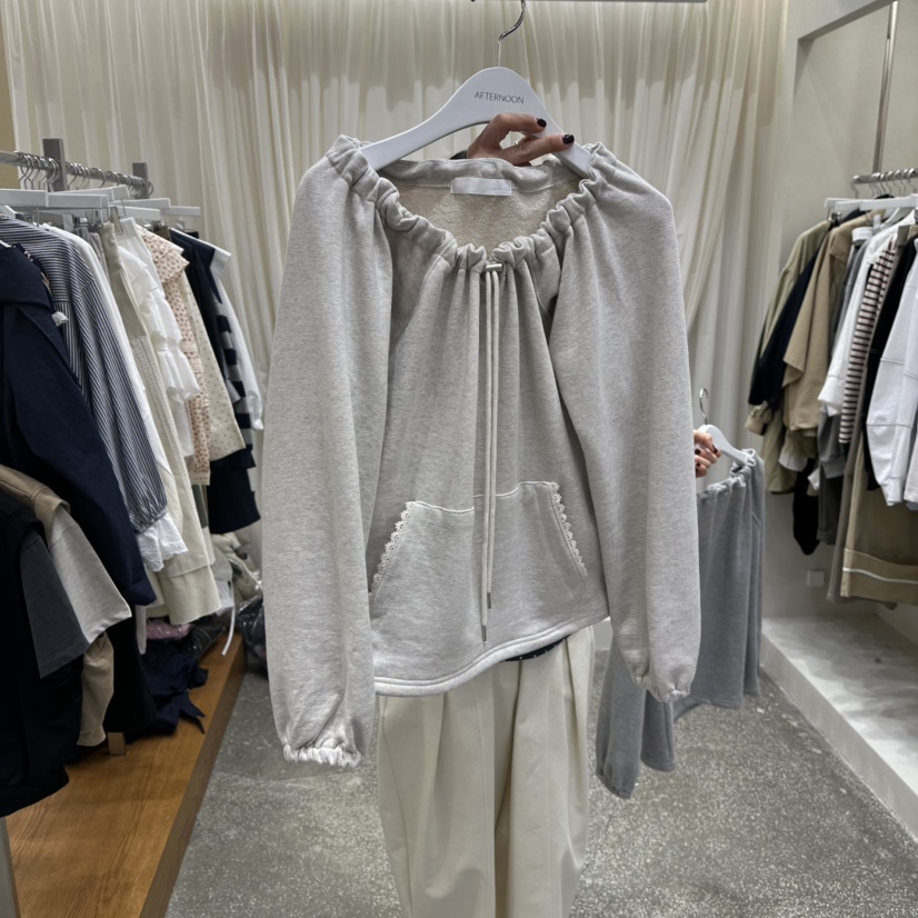 AFTERNOON韓國代購㊣女士新款人氣熱賣時尚休閑推薦職業衛衣AFTERNOON衛衣圖色1