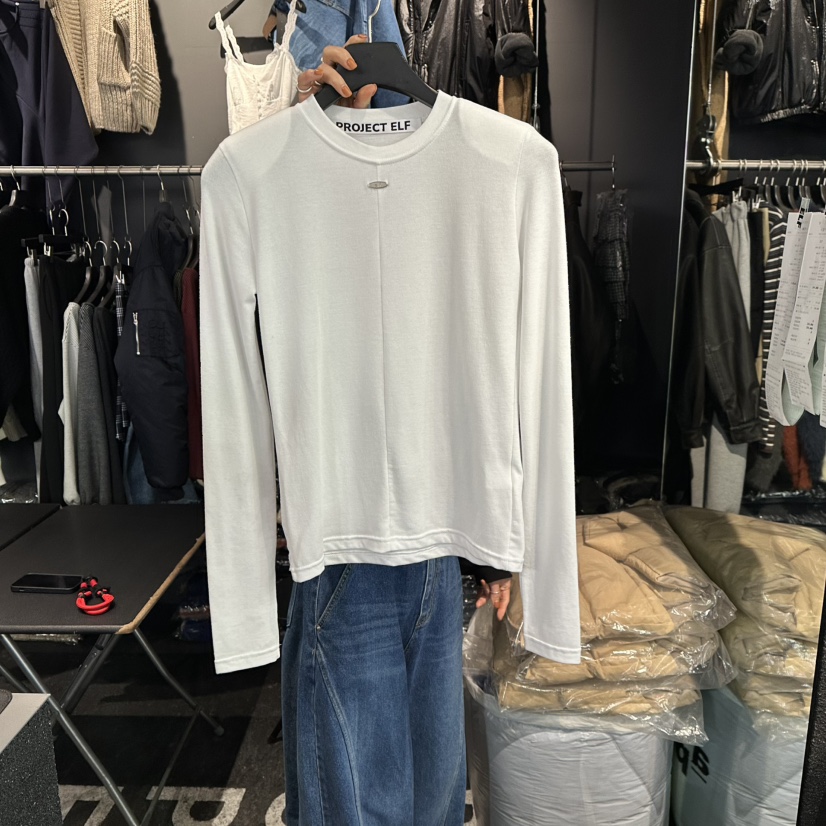 ELF-L韓國直郵㊣女裝新款真品休閑熱賣時尚25秋冬推薦長袖T恤PROJECT ELF/ELF-L長袖T恤