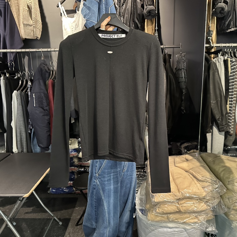 ELF-L韓國直郵㊣女裝新款真品休閑熱賣時尚25秋冬推薦長袖T恤PROJECT ELF/ELF-L長袖T恤圖色5