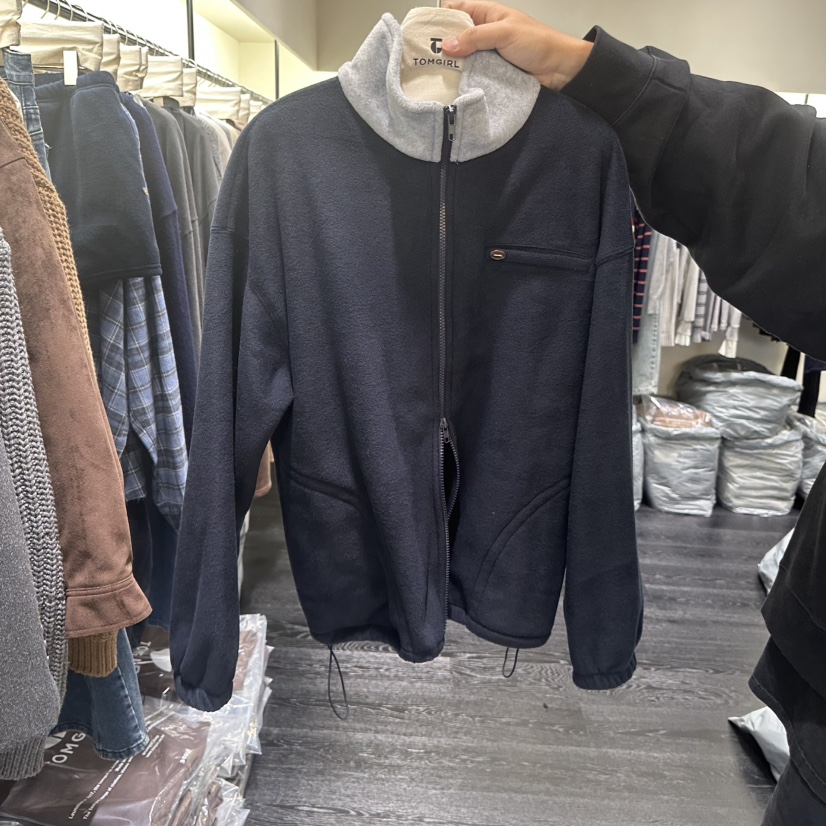 TOMGIRL東大門㊣實拍女裝新款人氣真品休閑25秋冬熱賣夾克拉鏈TOMGIRL夾克