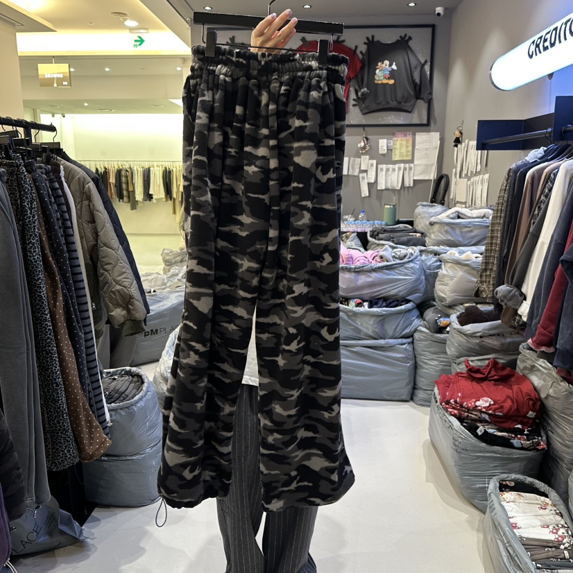 CREDITO東大門㊣直郵女裝新品人氣職業推薦熱賣時尚休閑褲迷彩CREDITO休閑褲