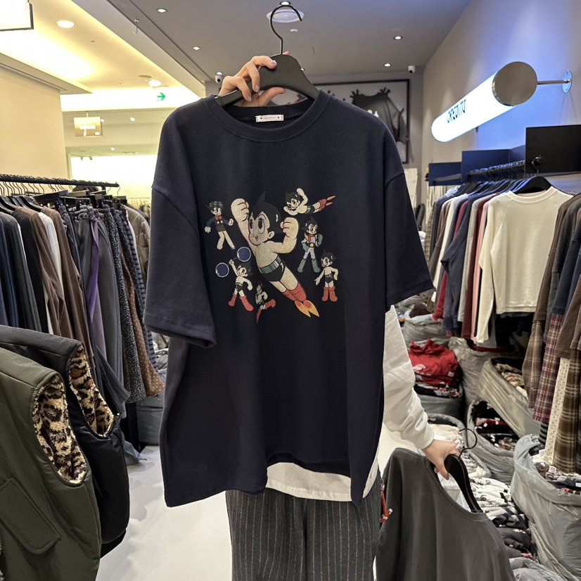 CREDITO東大門㊣代購女裝新款熱賣25秋冬人氣推薦休閑職業T恤CREDITOT恤圖色2