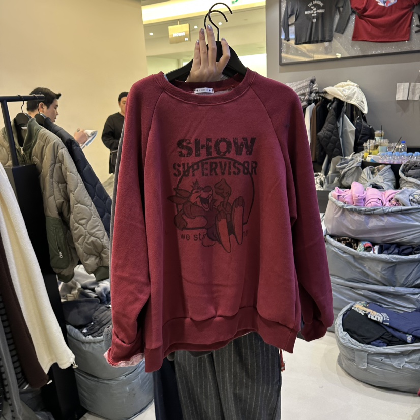 CREDITO韓國代購㊣女裝新品人氣職業時尚熱賣休閑25秋冬衛衣加絨CREDITO衛衣圖色2