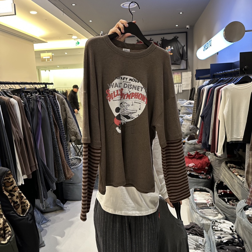 CREDITO韓國代購㊣女裝新品時尚真品人氣職業25秋冬長袖T恤CREDITO長袖T恤