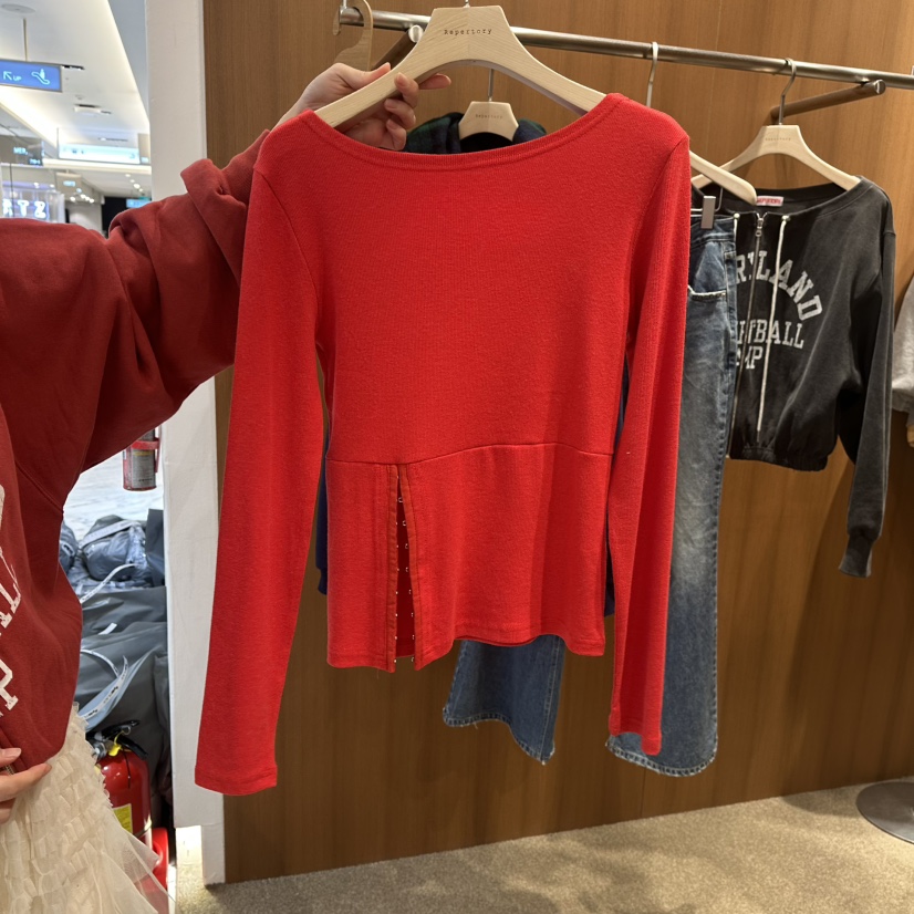 REPERTORY韓國直郵㊣女士新款熱賣推薦人氣休閑職業長袖T恤REPERTORY長袖T恤圖色2