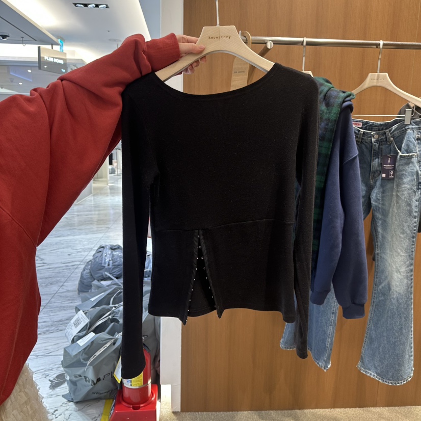 REPERTORY韓國直郵㊣女士新款熱賣推薦人氣休閑職業長袖T恤REPERTORY長袖T恤圖色3