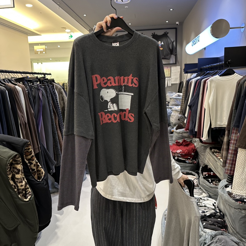 CREDITO韓國直郵㊣女士新款熱賣職業人氣真品25秋冬長袖T恤CREDITO長袖T恤圖色2