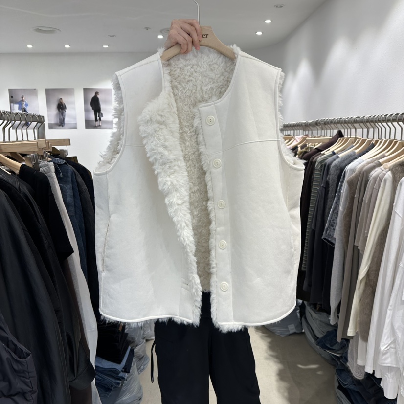 ACKER東大門㊣直郵女裝新款真品推薦人氣馬甲雙面抓絨兩面穿ACKER馬甲