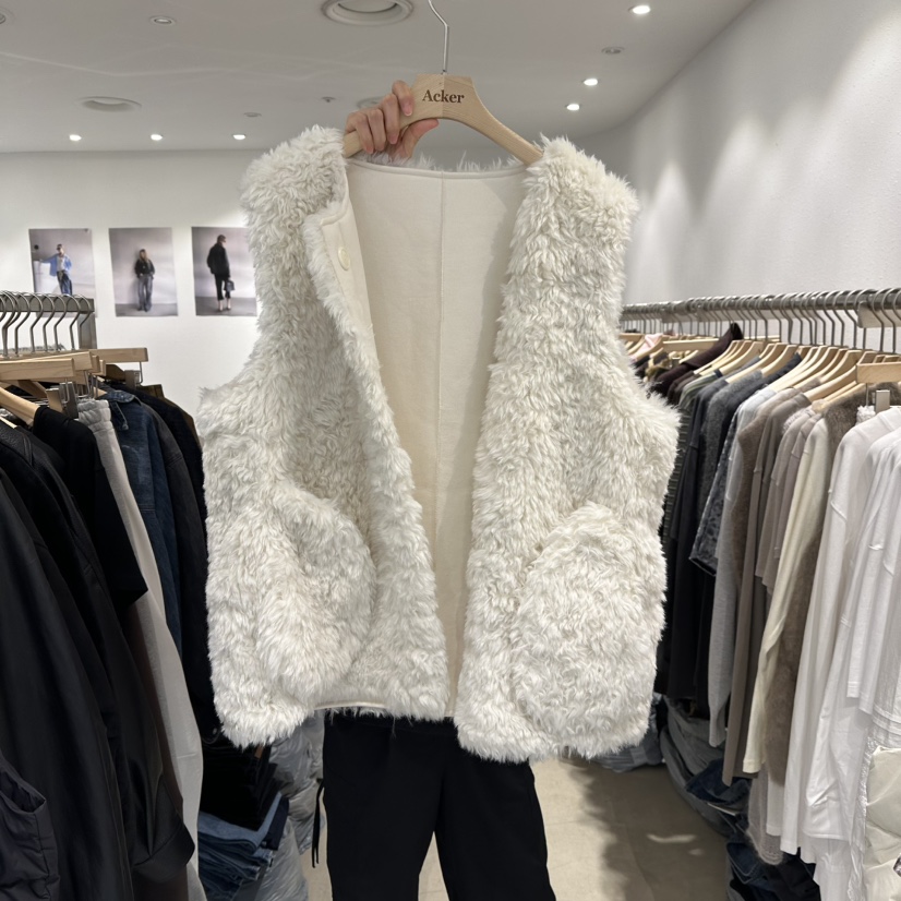 ACKER東大門㊣直郵女裝新款真品推薦人氣馬甲雙面抓絨兩面穿ACKER馬甲