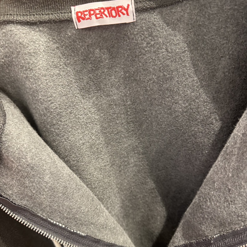 REPERTORY韓國直郵㊣女裝新款職業真品25秋冬熱賣衛衣拉鏈豬皮REPERTORY衛衣