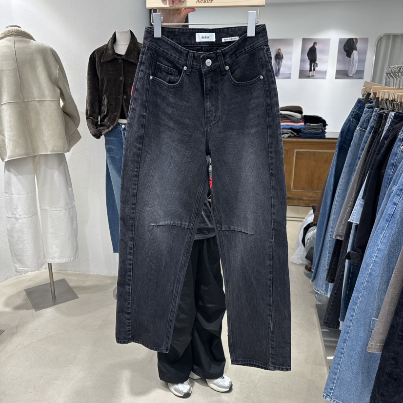 ACKER東大門㊣實拍女裝新款人氣職業真品時尚休閑25秋冬牛仔褲ACKER牛仔褲