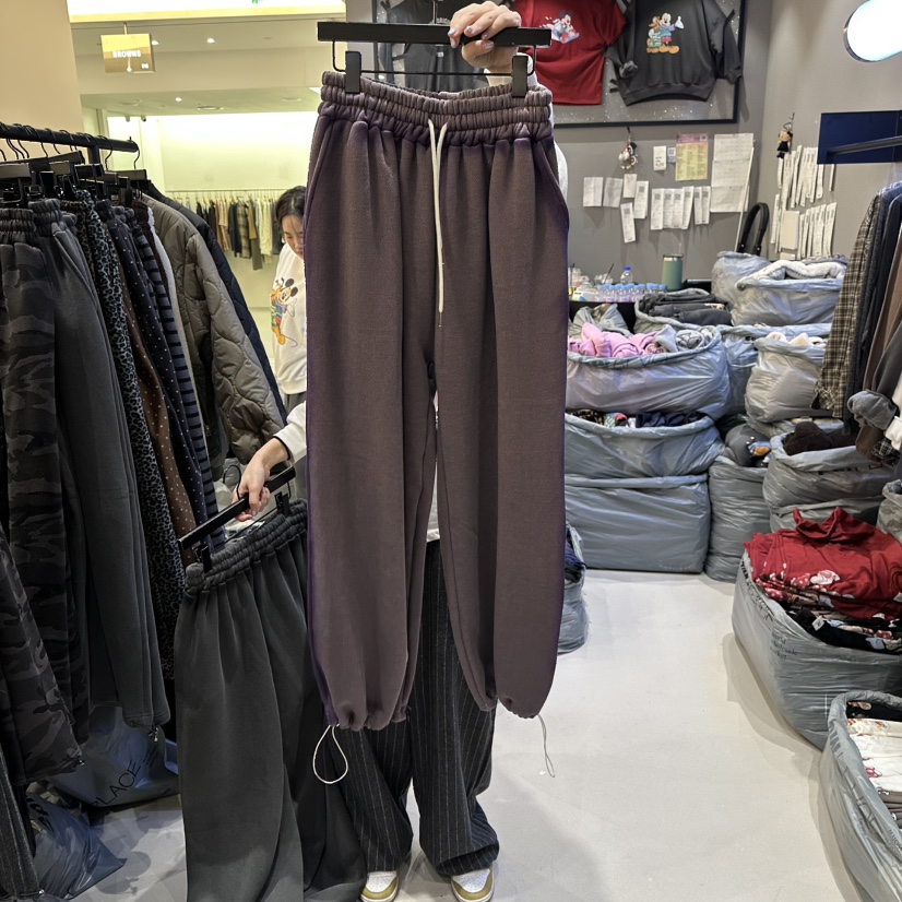 CREDITO東大門㊣實拍女士新款25秋冬休閑人氣推薦休閑褲加絨CREDITO休閑褲