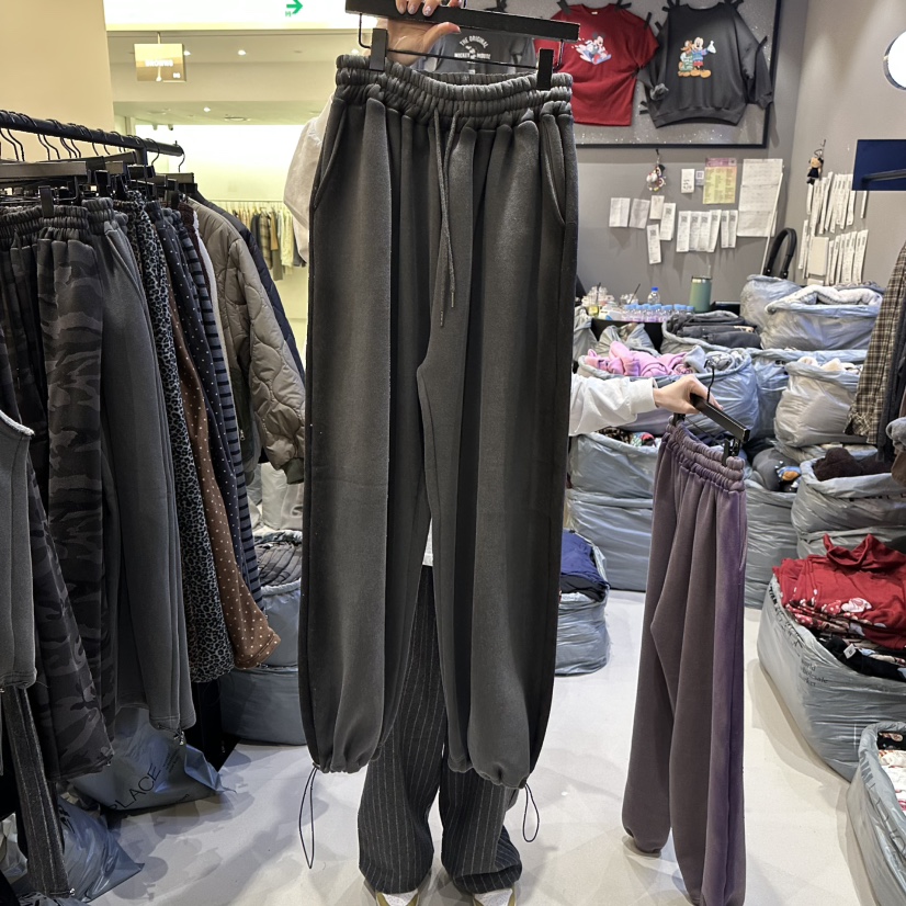 CREDITO東大門㊣實拍女士新款25秋冬休閑人氣推薦休閑褲加絨CREDITO休閑褲圖色2