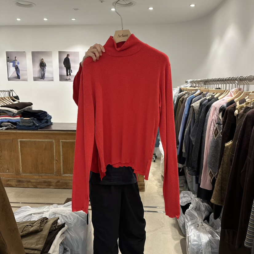 ACKER韓國直郵㊣女士新品真品推薦熱賣職業25秋冬長袖T恤保暖ACKER長袖T恤圖色2