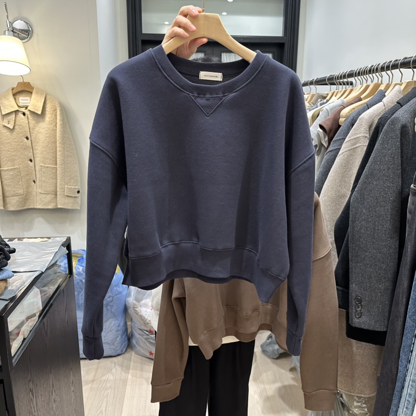 NOTTINGHAM韓國代購㊣女裝新款推薦人氣真品時尚職業衛衣加絨NOTTINGHAM衛衣圖色2