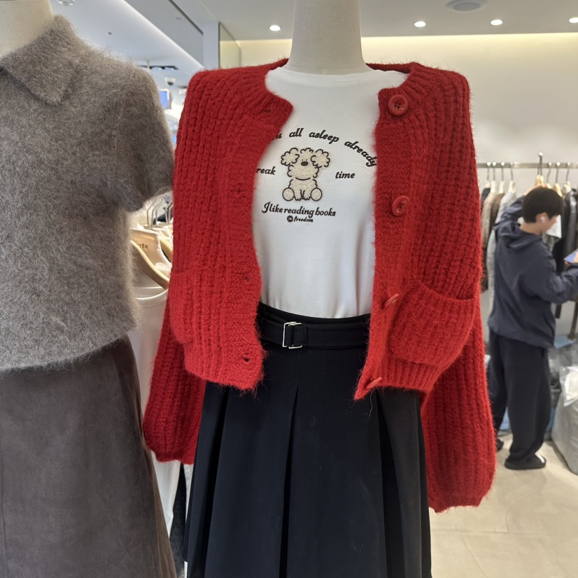 RICH SISTER東大門㊣實拍女士新款時尚人氣推薦職業毛衣口袋RICH SISTER毛衣圖色2