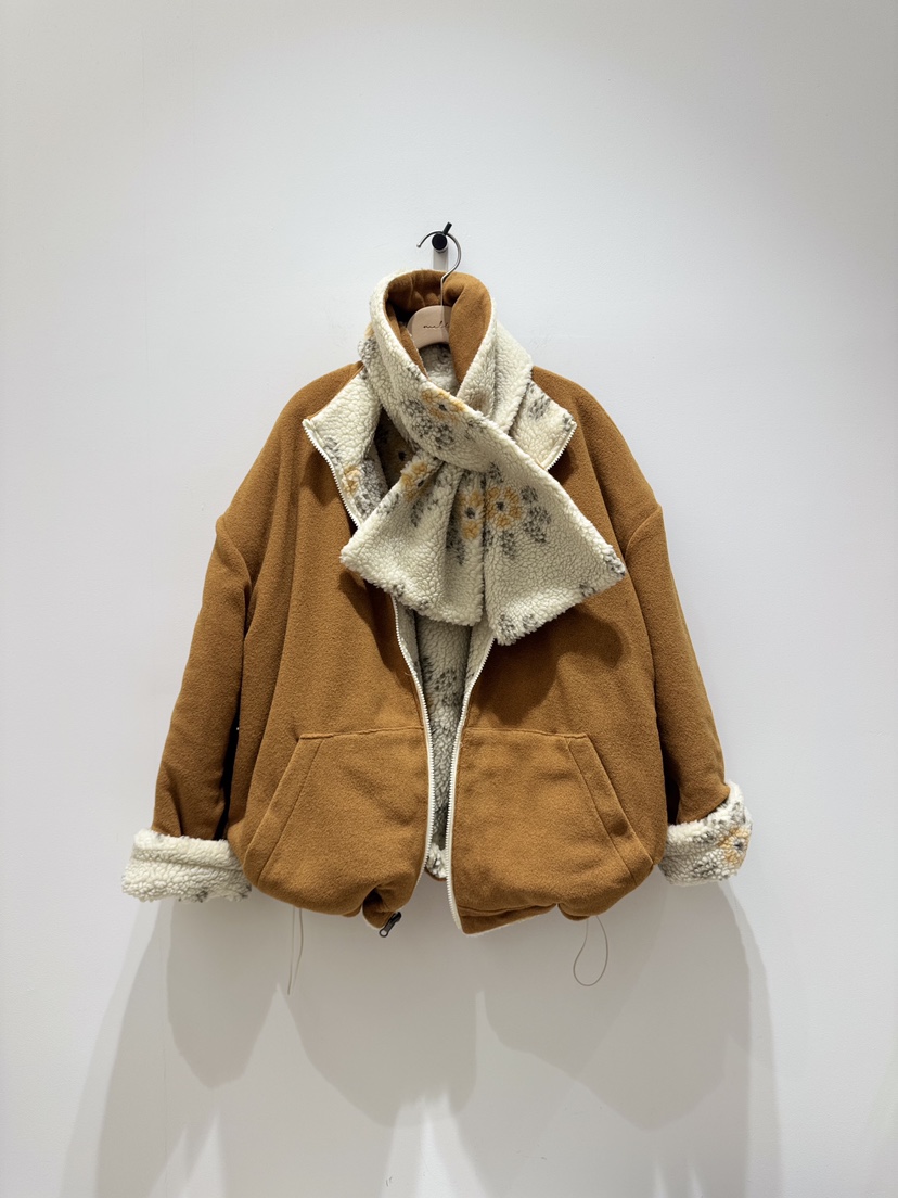 MELTED-P韓國直郵㊣女士新品推薦真品夾克含圍巾里外穿雙面MELTED-P夾克