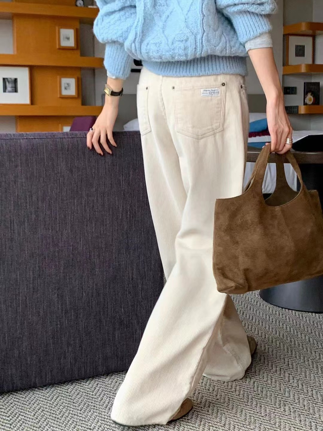 SIGNATURE東大門㊣代購女裝新款熱賣人氣職業休閑褲不含腰帶SIGNATURE休閑褲