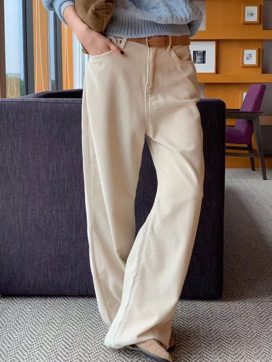 SIGNATURE東大門㊣代購女裝新款熱賣人氣職業休閑褲不含腰帶SIGNATURE休閑褲