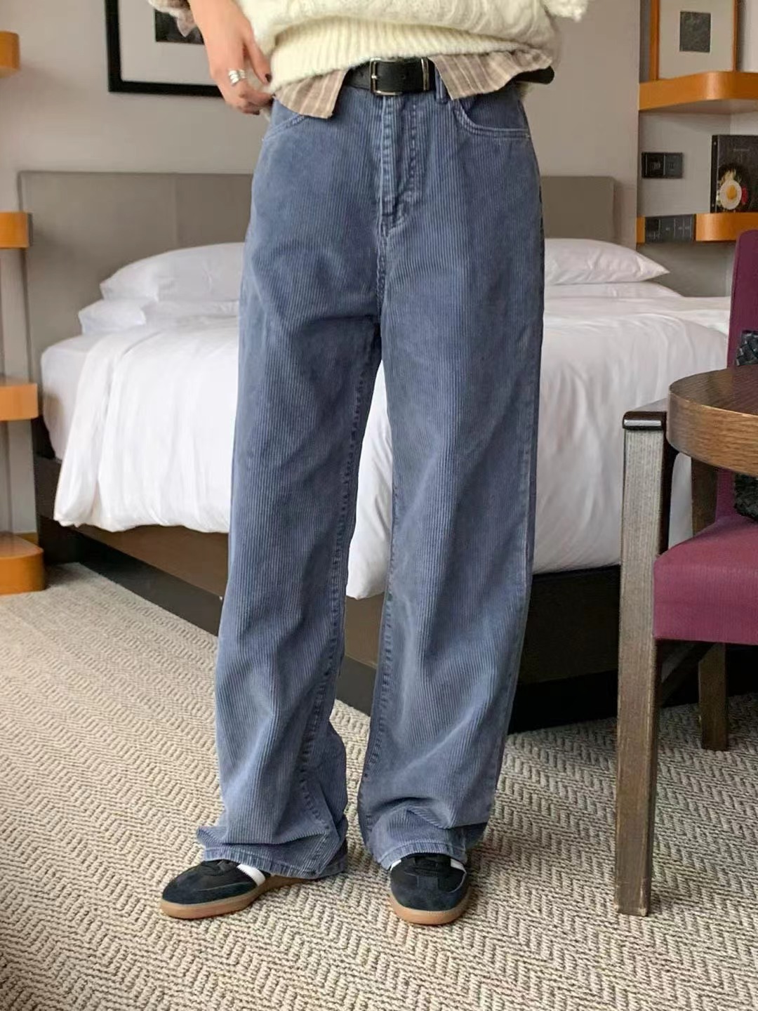 SIGNATURE東大門㊣代購女裝新款熱賣人氣職業休閑褲不含腰帶SIGNATURE休閑褲圖色2