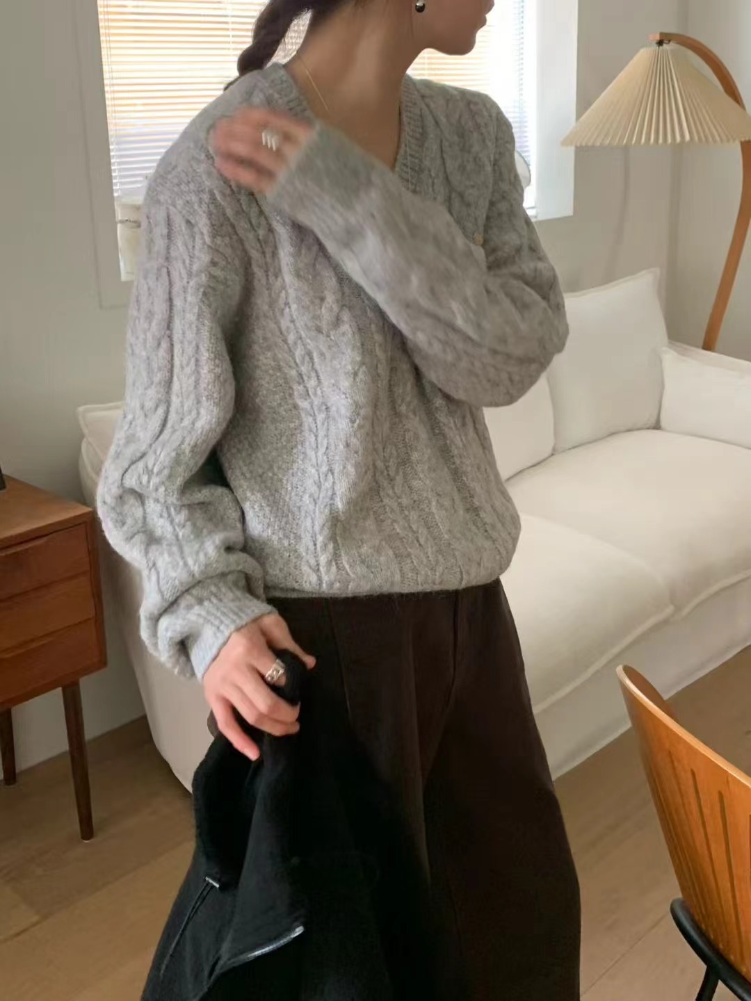 SIGNATURE韓國直郵㊣女士新品熱賣真品推薦時尚針織衫不含內搭SIGNATURE針織衫