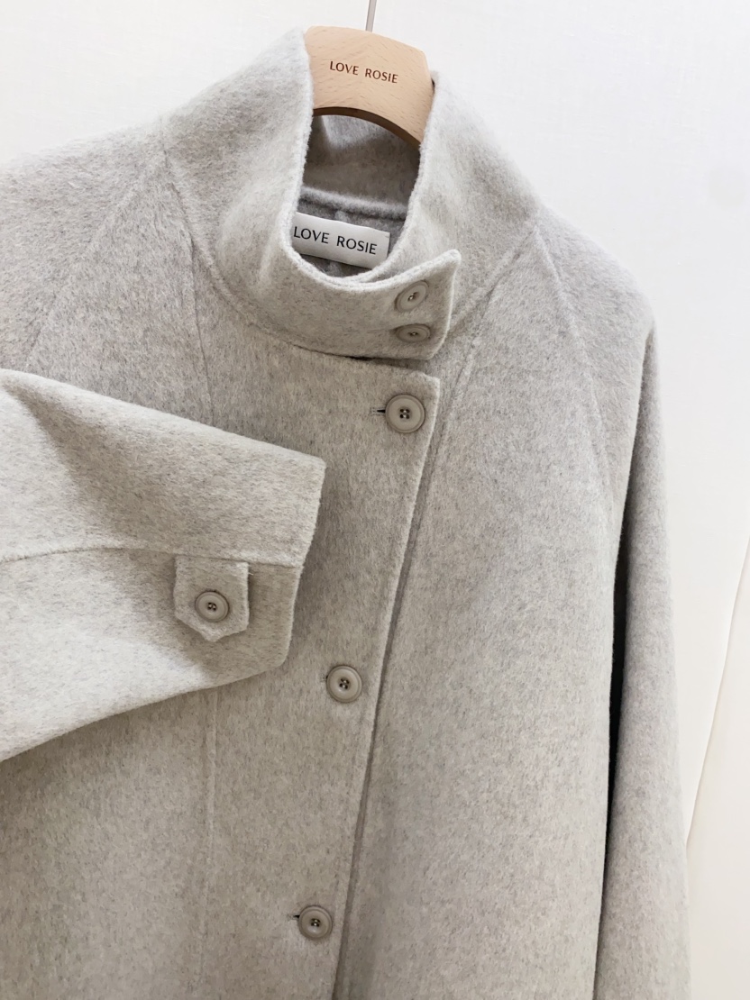 LOVE ROSIE東大門㊣代購女裝新品推薦真品25秋冬中長款大衣手工LOVE ROSIE中長款大衣