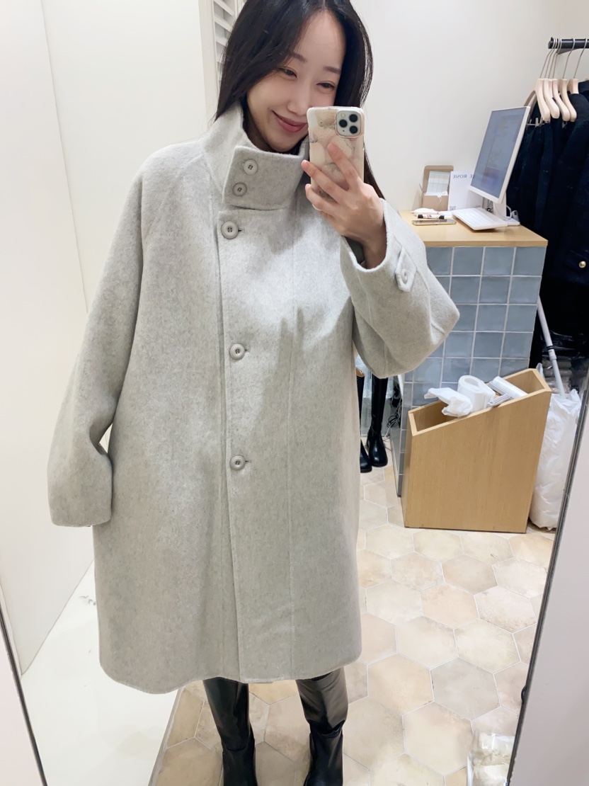 LOVE ROSIE東大門㊣代購女裝新品推薦真品25秋冬中長款大衣手工LOVE ROSIE中長款大衣