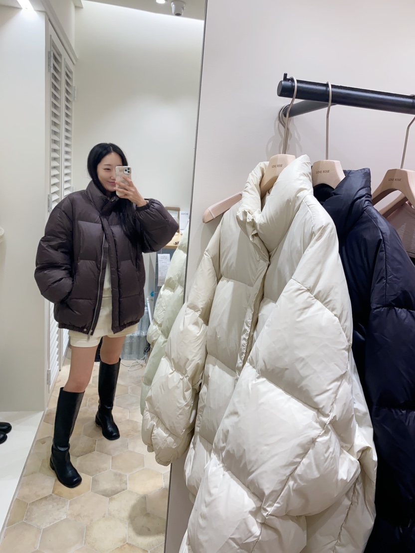 LOVE ROSIE東大門㊣實拍女士新款推薦職業真品短款棉服填充LOVE ROSIE短款棉服