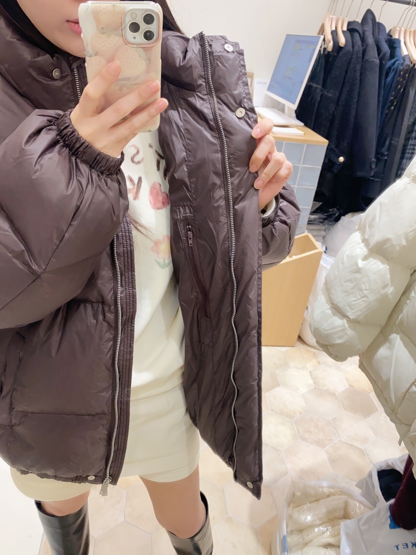 LOVE ROSIE東大門㊣實拍女士新款推薦職業真品短款棉服填充LOVE ROSIE短款棉服