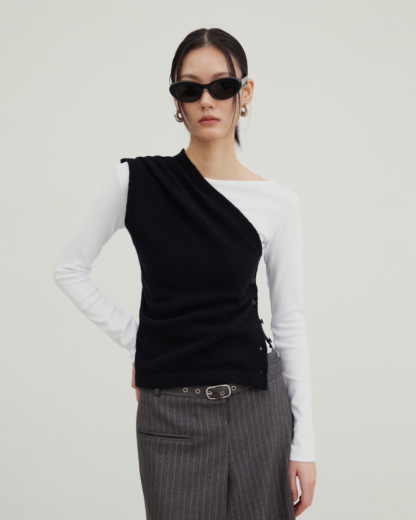 STAGE韓國代購㊣女士新品人氣熱賣休閑25秋冬推薦職業吊帶背心STAGE吊帶/背心