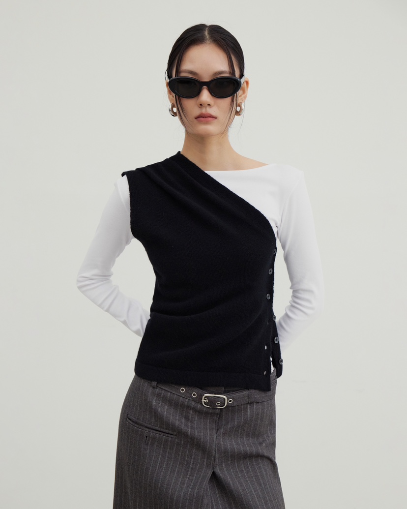 STAGE韓國代購㊣女士新品人氣熱賣休閑25秋冬推薦職業吊帶背心STAGE吊帶/背心