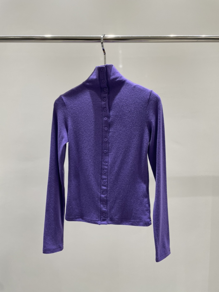 STAGE韓國代購㊣女士新款推薦熱賣職業時尚真品長袖T恤紐扣STAGE長袖T恤