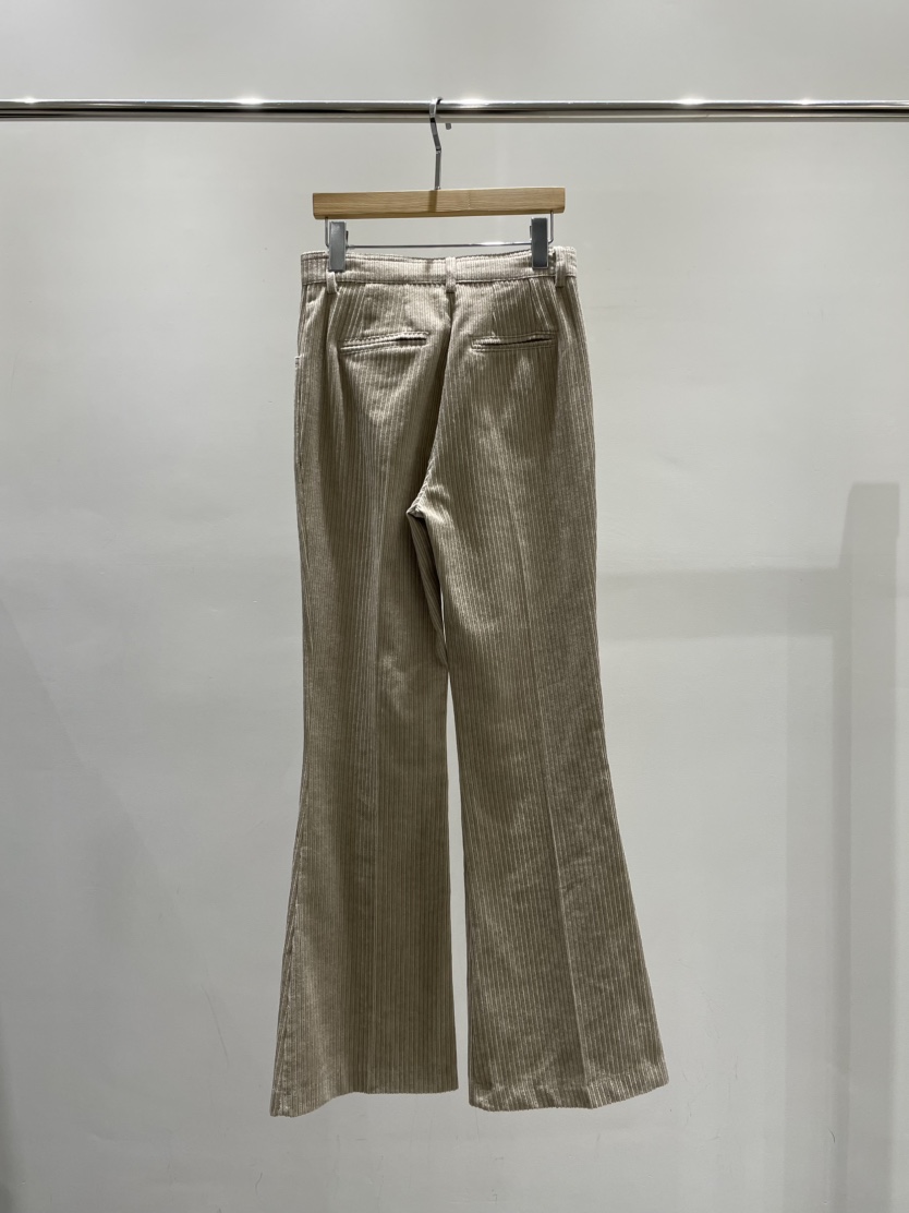 STAGE韓國代購㊣女裝新款推薦時尚熱賣人氣休閑褲燈芯絨喇叭STAGE休閑褲