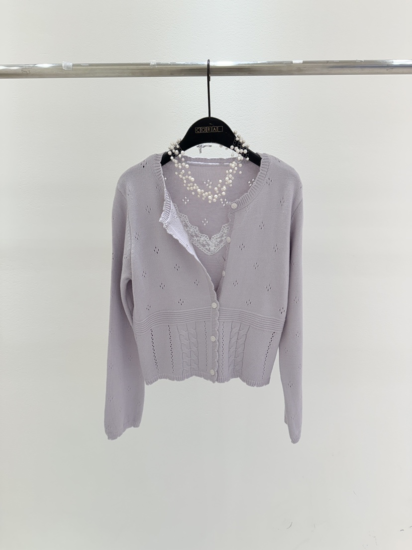 CORAL韓國代購㊣女裝新款人氣休閑職業真品推薦套裝花朵套裝CORAL套裝圖色3