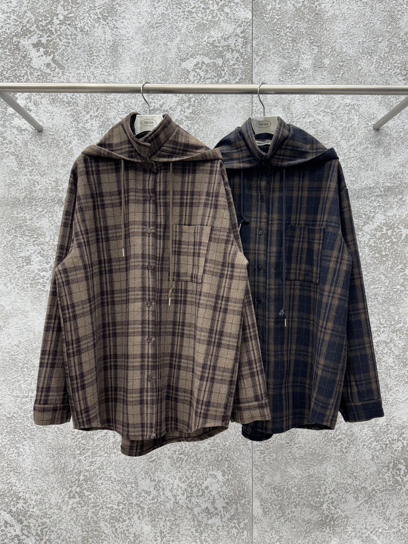 BADCALM東大門㊣直郵女士新品推薦襯衫蕾絲衫連帽衫羊毛格子BADCALM襯衫/蕾絲衫