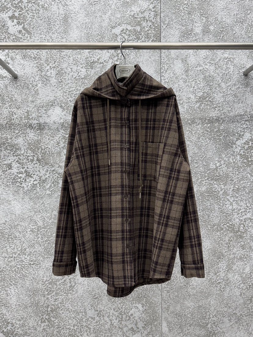 BADCALM東大門㊣直郵女士新品推薦襯衫蕾絲衫連帽衫羊毛格子BADCALM襯衫/蕾絲衫