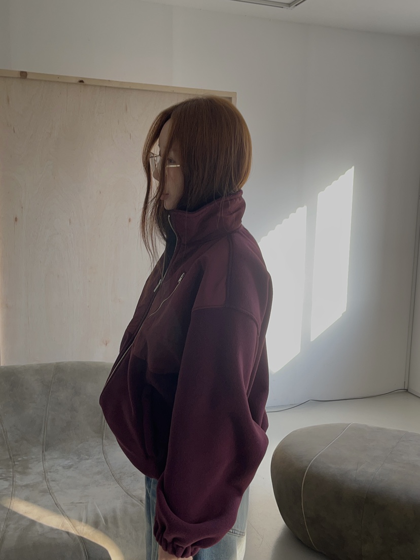 MADE-P韓國直郵㊣女裝新款人氣休閑熱賣推薦時尚夾克羊毛混紡MADE-P夾克