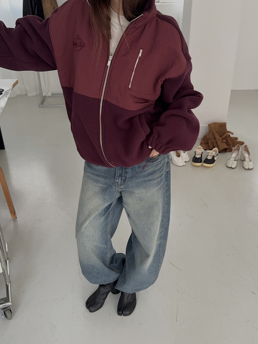 MADE-P韓國直郵㊣女裝新款人氣休閑熱賣推薦時尚夾克羊毛混紡MADE-P夾克