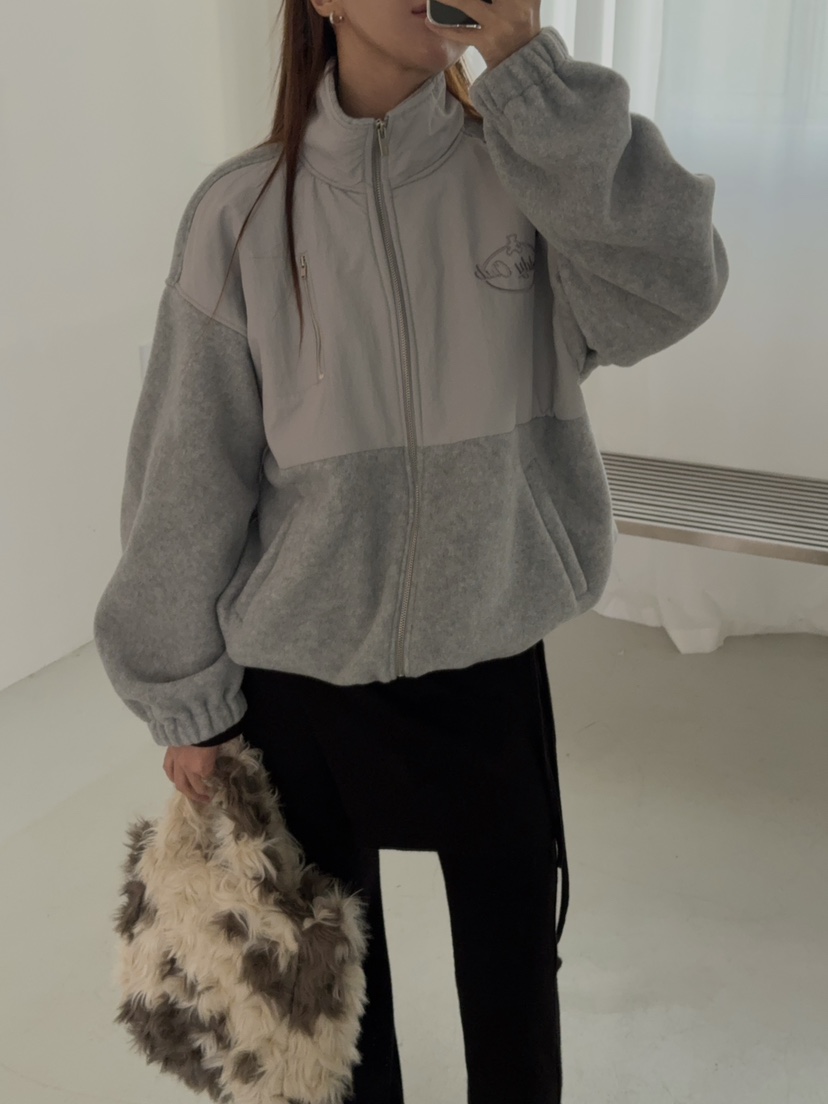 MADE-P韓國直郵㊣女裝新款人氣休閑熱賣推薦時尚夾克羊毛混紡MADE-P夾克