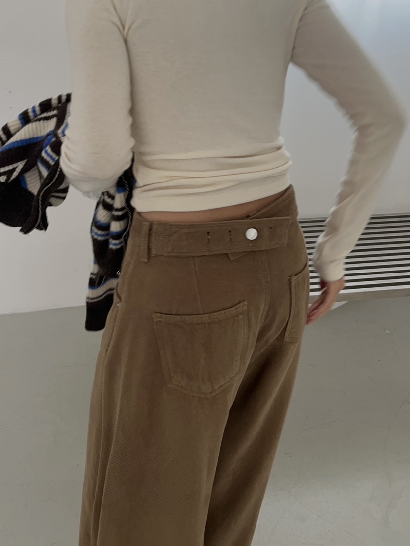 MADE-P韓國直郵㊣女裝新款真品25秋冬休閑時尚職業人氣休閑褲MADE-P休閑褲