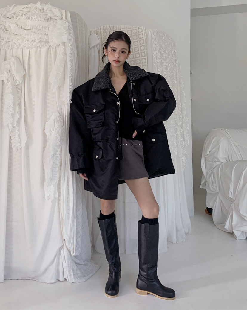 LIVE AID-P韓國代購㊣女士新品真品推薦職業熱賣25秋冬夾克LIVE AID-P夾克