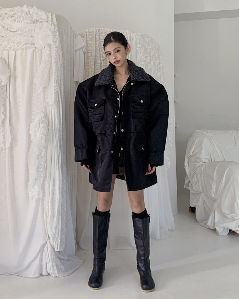 LIVE AID-P韓國代購㊣女士新品真品推薦職業熱賣25秋冬夾克LIVE AID-P夾克