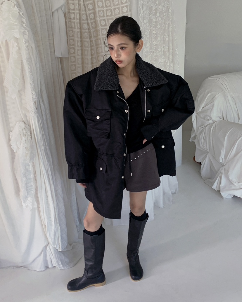 LIVE AID-P韓國代購㊣女士新品真品推薦職業熱賣25秋冬夾克LIVE AID-P夾克