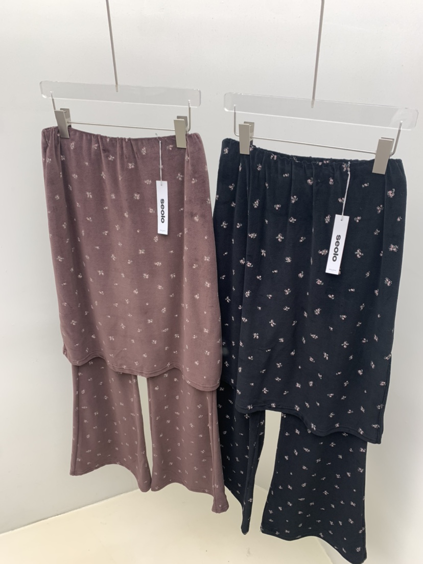 SEOLO韓國直郵㊣女士新品推薦熱賣人氣時尚真品裙褲天鵝絨披肩Seolo seoul裙褲