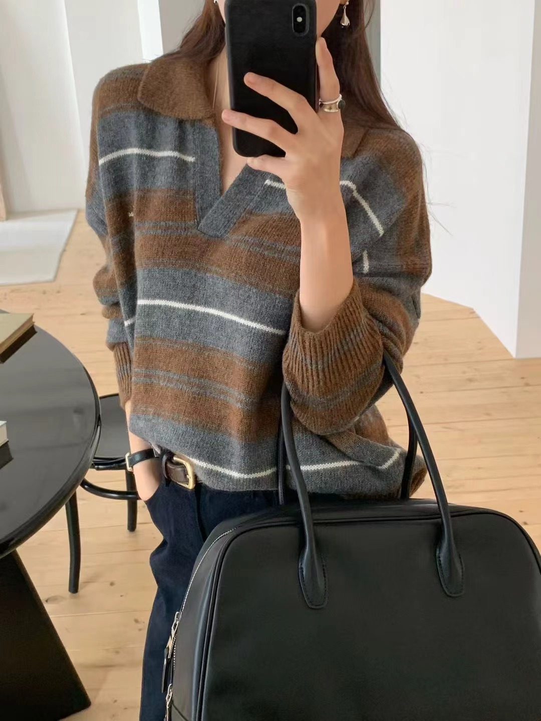 SIGNATURE東大門㊣直郵女裝新款時尚真品25秋冬職業針織衫鵝SIGNATURE針織衫