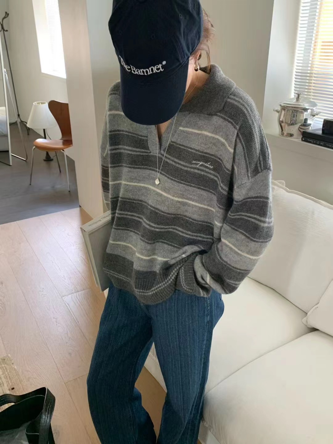 SIGNATURE東大門㊣直郵女裝新款時尚真品25秋冬職業針織衫鵝SIGNATURE針織衫